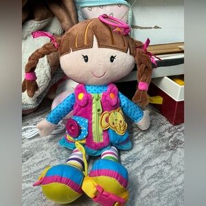 Colorful Plush Doll with Interactive Features